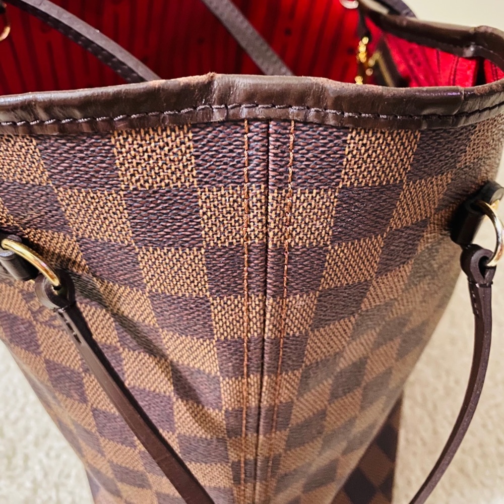 🟥 SOLD! Louis Vuitton Neverfull MM Damier Ebene - Picture 13 of 13